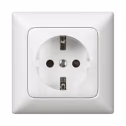 Legrand 776220, Type F, Vis, Blanc, Thermoplastique, IP20, 250 V