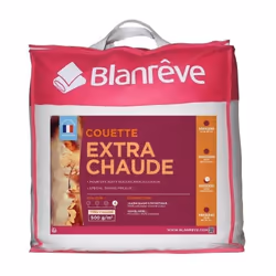 Description générale La couette extra chaude en microfibre BLANREVE de dimensions 220 x 240 cm est idéale pour les nuits froi ...
