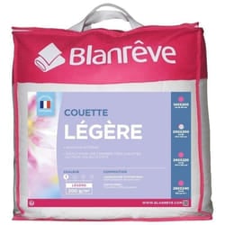 Les Tendances - Blanreve Couette Legere En Microfibre - 200 X 200 Cm - Blanc