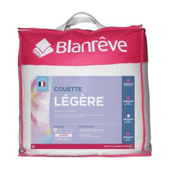 BLANREVE Couette legere en microfibre - 220 x 240 cm - Blanc
