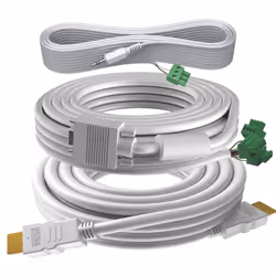 Vision TC3-PK10MCABLES, 10 m, VGA (D-Sub), VGA (D-Sub), Mâle/Femelle, Blanc, Argent