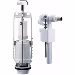 Description générale Ensemble complet de mécanisme de chasse WC simple volume Switch 22A associé à un robinet flotteur compac ...