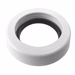 Ecrou de coude avec joint diamètre 50 pour réservoir SIAMP, référence 34282607. Ecrou de coude avec joint pour chasse basse S ...