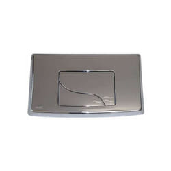 Plaque ue integra double touche chrome batichasse 500 Siamp ref.34015610