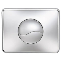 Plaque de commande wc murale Siamp Verso 800, chromé brillant