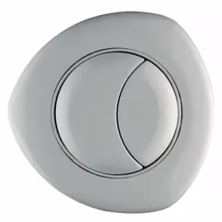 Bouton pneumatique double touche encastré pour réservoir WC haut RONDO H, blanc SIAMP référence 31253110.Type de produit :Bou ...