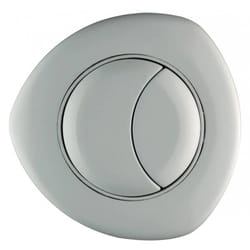 Bouton pneumatique double touche encastré pour réservoir WC, blanc
