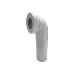 Pipe wc coudée 90 degré mâle diamètre 100 pour bâti-support avec serre joint