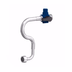 Robinet d'arrêt droit avec flexible coudé pour bati INGENIO SIAMP référence 343772.07 - Pour WC , Pièce détachée WC , Pièces  ...