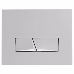 Plaque de commande WC encastré SIAMP INGENIO Pyramad double touche, chromé référence 10004404. Plaque de commande double volu ...