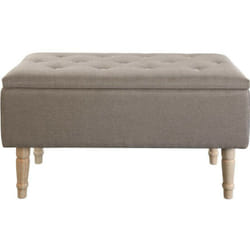 Les Tendances - Banc coffre - Emilie - l 80 x l 40 x h 43,5 cm - Beige - Livraison gratuite