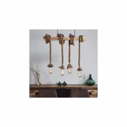 Cette suspension en bois naturel est un véritable atout déco. Fabriquée en bois naturel , elle insuffle un style industriel e ...