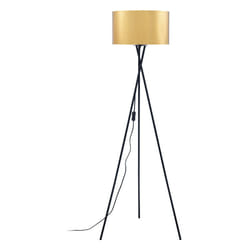 Les Tendances - Lampadaire avec abat-jour - Cuivre - h 140 cm - Noir - Livraison gratuite
