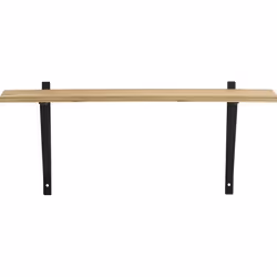 Les Tendances 204968, Tablette flottante, Mural, Métal, Bois, Beige, Noir, Universel, 580 mm