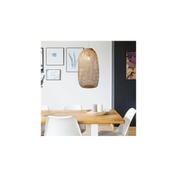 Suspension 30x30x150 cm en bambou naturel