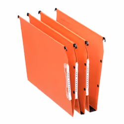Esselte Dossier suspendu Latéral Orgarex Dual, A4, Carton, Métal, Orange, FSC, GS, 345 mm, 30 mm