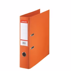 Esselte Plastic Standard Lever Arch Files, 70mm Orange, A4, Orange, 7 cm