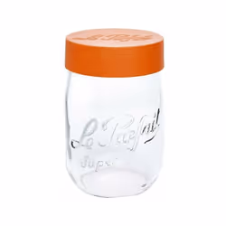 Bocal à vis 2 L + couvercle plastique - de la marque LE PARFAIT est idéal pour conserver de gourmandes confitures maison ou r ...