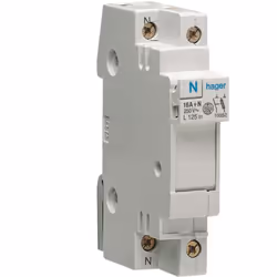 Description générale Le coupe-circuit 1P+N 16A 250V domestique 1M HAGER est un dispositif essentiel pour la protection électr ...