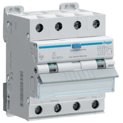 Hager - Magnétothermique Différentiel 4P 20A 6kA 30mA courbe c Type ac 4M ADP470H