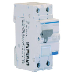 Hager - Magnétothermique Différentiel 1P+N 16A 4.5kA 30mA courbe c type ac 2M ADC816H