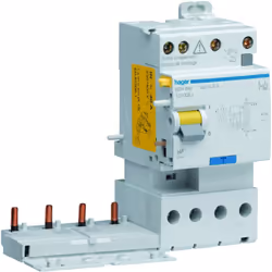 Bloc différentiel double sortie 4P 40A 30mA type haute immunité HAGER BDH840 Détails du produit Bloc différentiel double sort ...