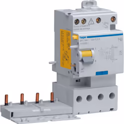 bloc différentiel - 3 phases + neutre - 40a - 300ma - type ac - hager bfc840