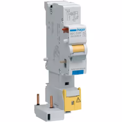 Bloc différentiel Hager BDC240F pour disjoncteur à bornes décalées Ce bloc différentiel 1P+N doit être associer avec un disjo ...