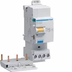 bloc différentiel - 3 phases + neutre - 25a - 300ma - type ac - hager bfc425f