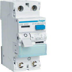 Hager CDS225D coupe-circuits Disjoncteur différentiel Type A 2 module(s)