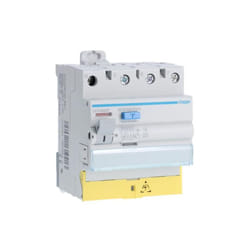 Hager - Interrupteur différentiel 3P+N 63A 300mA type haute immunité à bornes décalées CFH863F