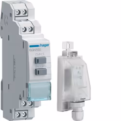 Hager EGK100, Programmateur journalier/hebdomadaire, Gris, Blanc, Boutons, 1 canaux, 230 V, 50 - 60 Hz