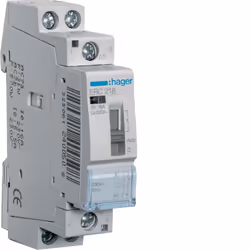 Hager ERC218, Gris, 1 - 10 mm², 230 V, 50 Hz, 16 A, 17,85 x 60 x 83 mm