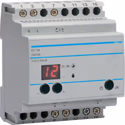 Hager EV106, Gris, 230 V