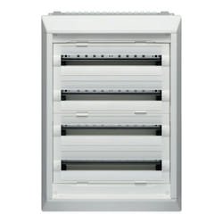 Hager - Panneau d'encastrement Vega d 96 modules sans porte FU42LN