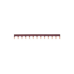 KB963P - Barre de pontage 1P 63A languette 10mm marron 12M - Hager