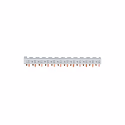 Barre de pontage 3 Pôles + Neutre 63A languette 10mm² 12m pour disjoncteurs 1P+N 1 module HAGER KBN663A nombre de pôles - 4 n ...