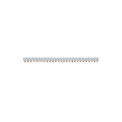 Barre de pontage 3P+N 63A languette 10mm² 24m pour disjoncteurs 1P+N 1 module Hager KBN663C