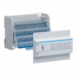 Bornier du distributeur de barres modulaires Hager : 4 pôles Courant nominal en 4x125A Modules 7.5 13 connexions par barre Ca ...