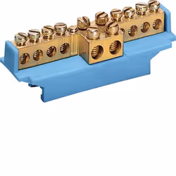 Hager KM10N, Bleu, Laiton, 5 mm