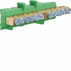 Hager KM11E, Vert, Jaune, Laiton, 5 mm