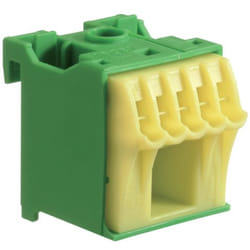 Hager KN06E bornier Vert, Jaune