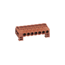 Bornier arrivée phase a cage 7x2,5mm²-16mm² Hager KN07P