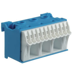Hager KN14N bornier Bleu, Blanc