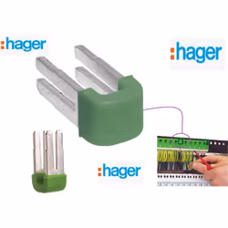 Description générale Le lot de 10 cavaliers ponts bornier sans vis Hager KN99E est conçu pour une connexion efficace et sécur ...