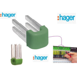 Hager - 1 Pont pour Bornier de terre sans vis KN99E