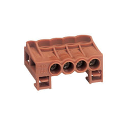 Bornier arrivée phase a cage 4x2,5mm²-16mm² Hager KN04P