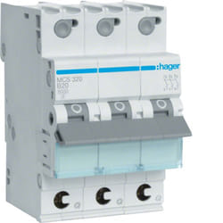 Hager MCS320 coupe-circuits Type C 3 3 module(s)