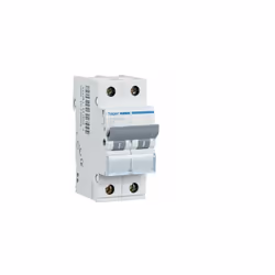 Interrupteur automatique magnétothermique 1P+N avec un courant nominal de 16A. Cet accessoire courbe C a une tension de 230/4 ...