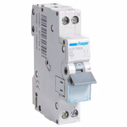 Interrupteur magnétothermique Hager 1P+N 6A 4,5 KA C 1 module MJN506A Caractéristiques techniques Tension nominale d'utilisat ...